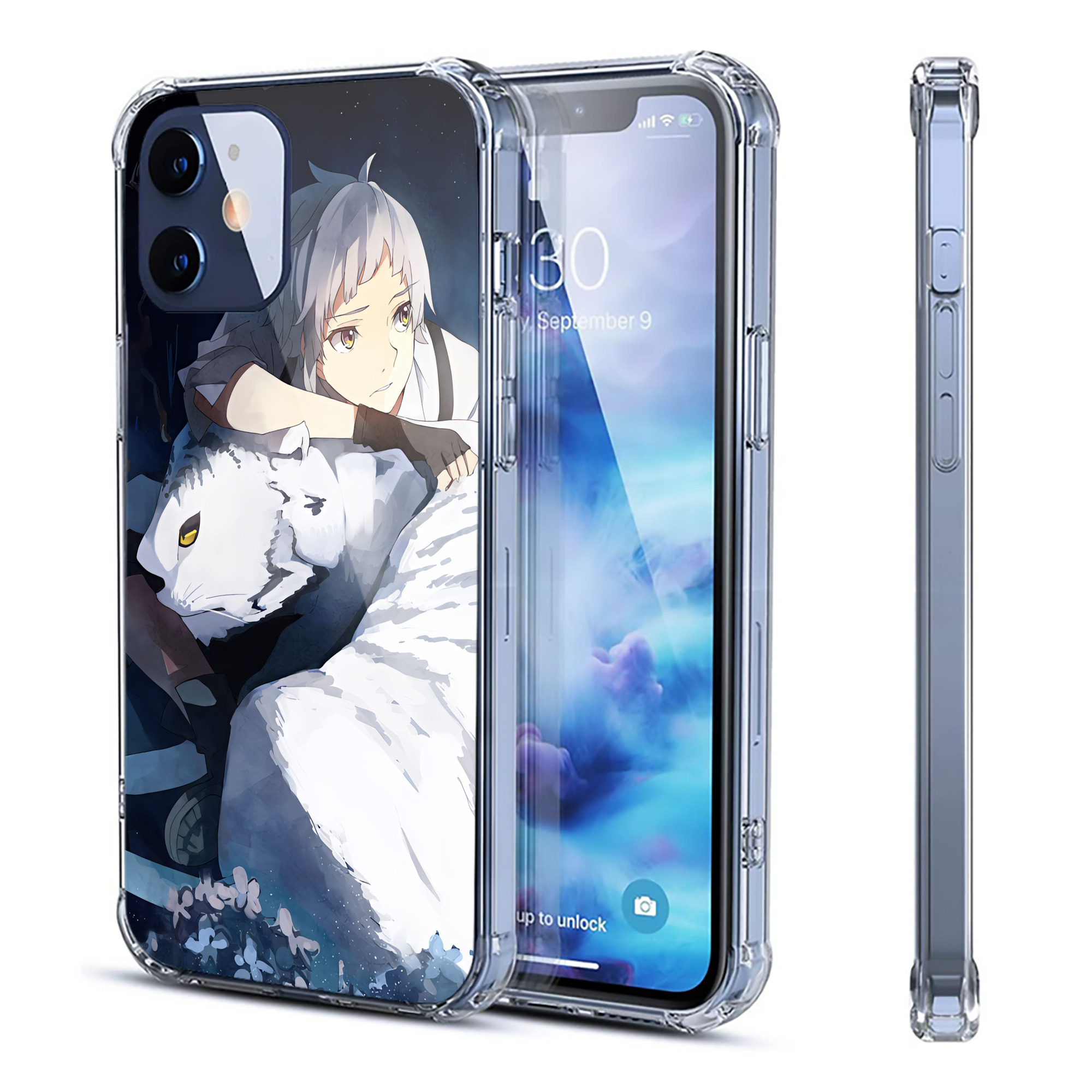 （画像用） 文豪ストレイドッグス Bungo Stray Dogs 【iPhone 12シリーズ対応】透明スマホケース（クリアソフトケース）